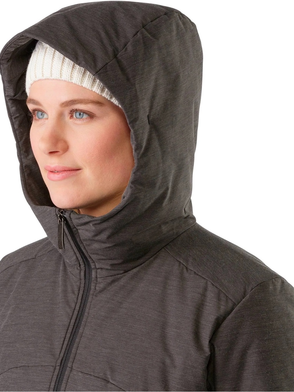 Arc’teryx darra Long Hooded Puffer Coat in Dark gray - Picture 4 of 12